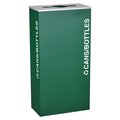 Ex-Cell Kaiser Ex-Cell Kaiser RC-KD17-C EGX Rectangular 17 GallonRecycling Receptacle; Emerald Texture RC-KD17-C EGX